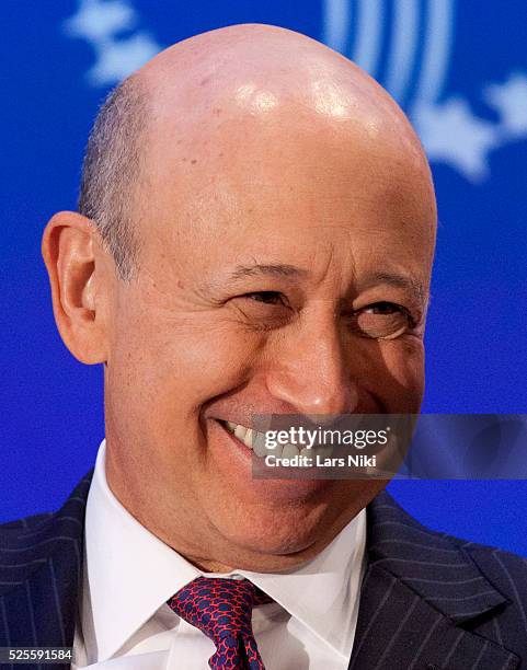 Lloyd Blankfein, Chairman and CEO of Goldman Sachs speaks at the "Broadcast By Design: Business With Integrity Special Session" during the 2012...