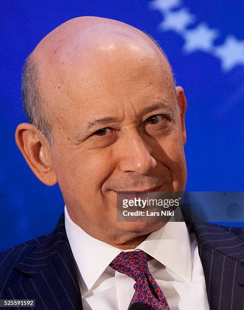 Lloyd Blankfein, Chairman and CEO of Goldman Sachs speaks at the "Broadcast By Design: Business With Integrity Special Session" during the 2012...