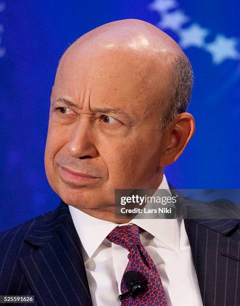 Lloyd Blankfein, Chairman and CEO of Goldman Sachs speaks at the "Broadcast By Design: Business With Integrity Special Session" during the 2012...