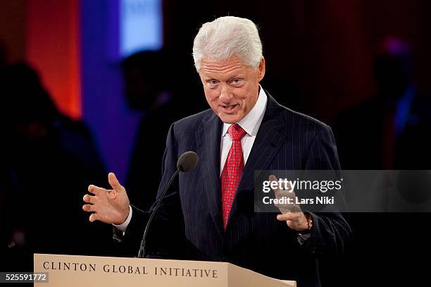 William Jefferson Clinton, 42nd President of the United States speaking at the "Closing Plenary Session" during the 2012 Clinton Global Initiative...