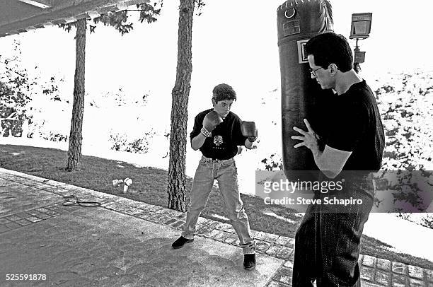 Sylvester and Sage Stallone