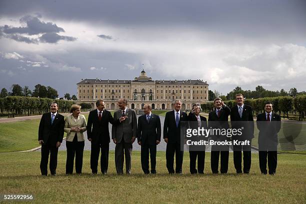 Leaders Italian Prime Minister Romano Prodi, German Chancellor Angela Merkel, British Prime Minister Tony Blair , French President Jacques Chirac ,...