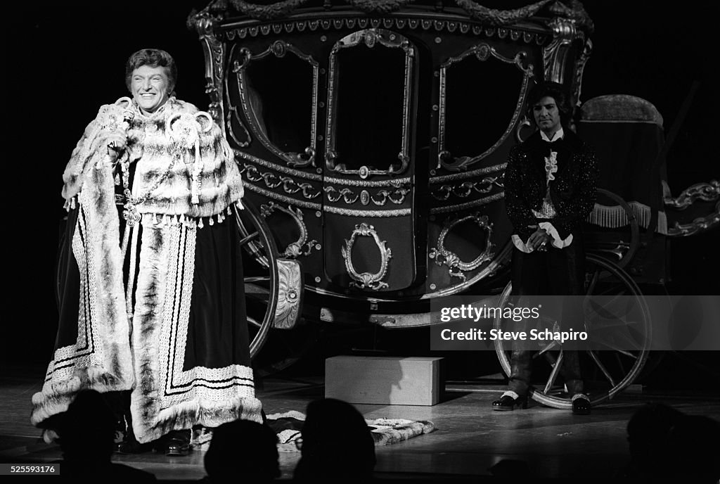Liberace Robe American pianist Liberace , dressed in robes alongside a ceremonial ...