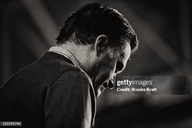 Republican presidential candidate and former Massachusetts Governor Mitt Romney attends a Romney for President campaign rally at Pinkerton Academy in...