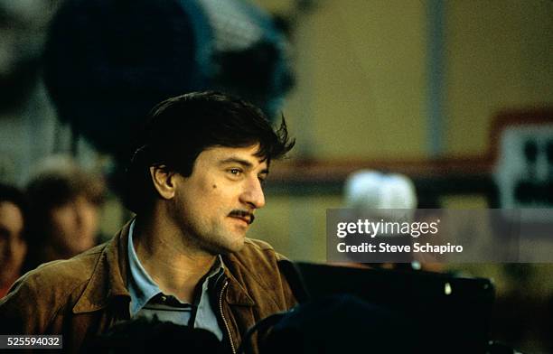 Robert De Niro during the filming of The King of Comedy