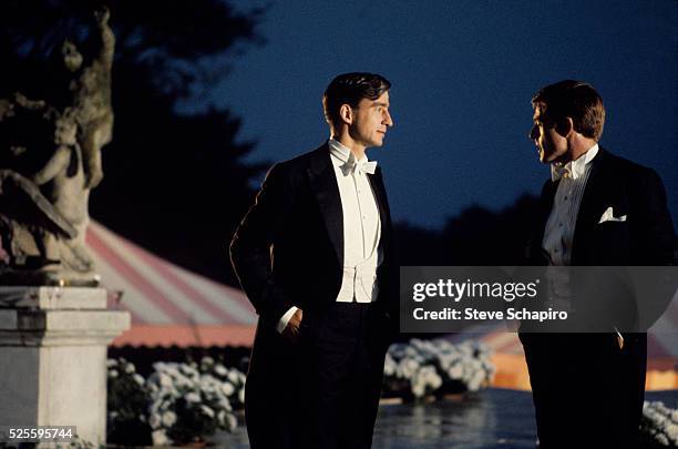 Actors Sam Waterson and Robert Redford in The Great Gatsby