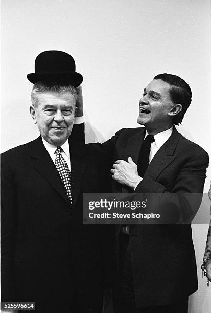 Artist Rene Magritte and gallerist Alexander Iolas