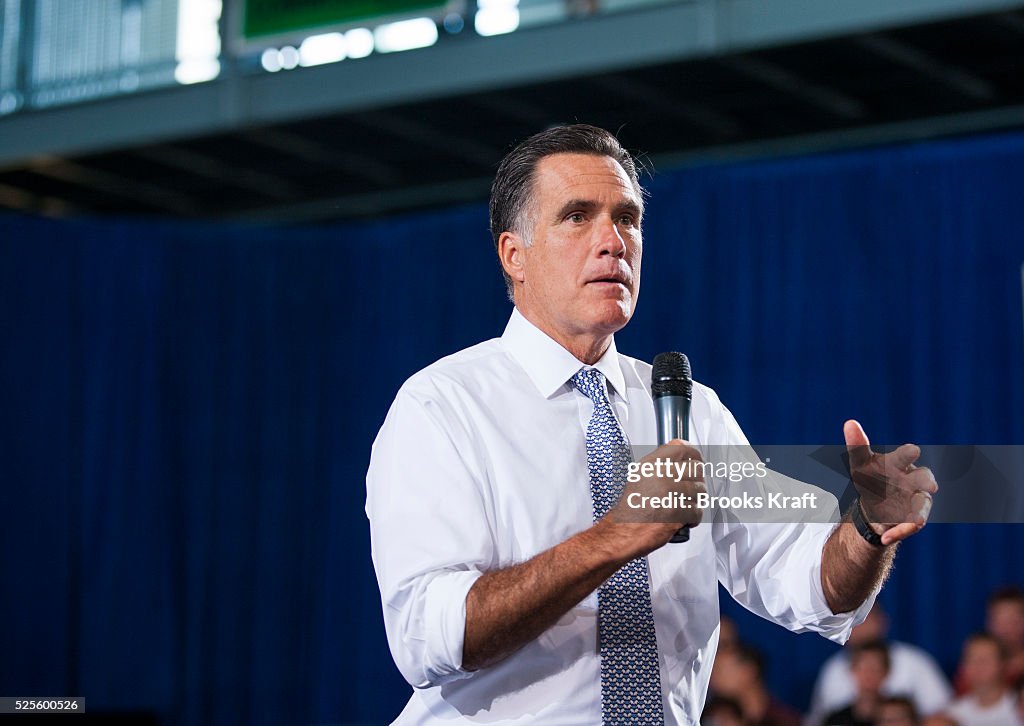 Republican Presidential candidate Mitt Romney campaigns in Ohio.