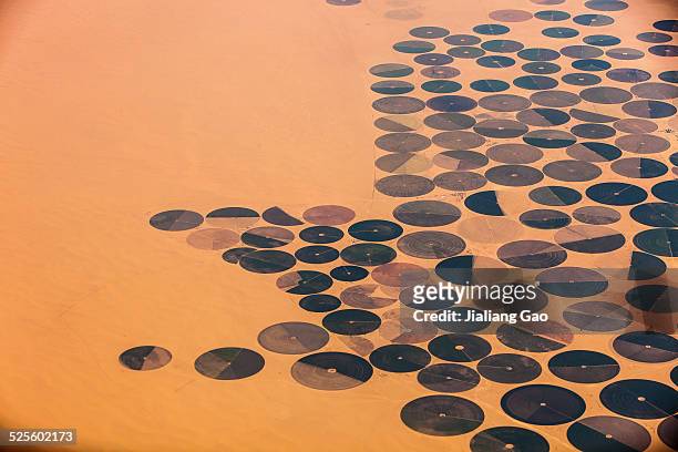 views from an aeroplane window - riyadh stock pictures, royalty-free photos & images