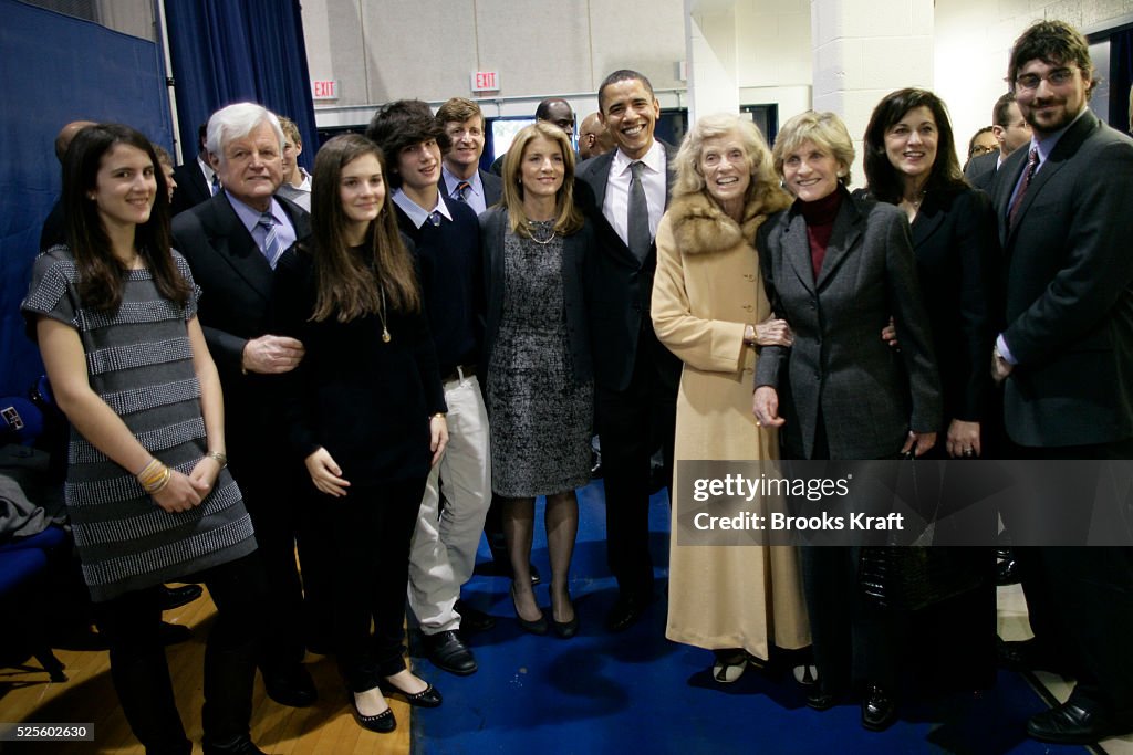 USA - 2008 Elections - Senator Kennedy Endorses Senator Obama