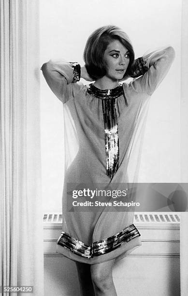 Russian American Actress Natalie Wood Wearing A Dress With Metallic russian-american-actress-natalie-wood-wearing-a-dress-with-metallic