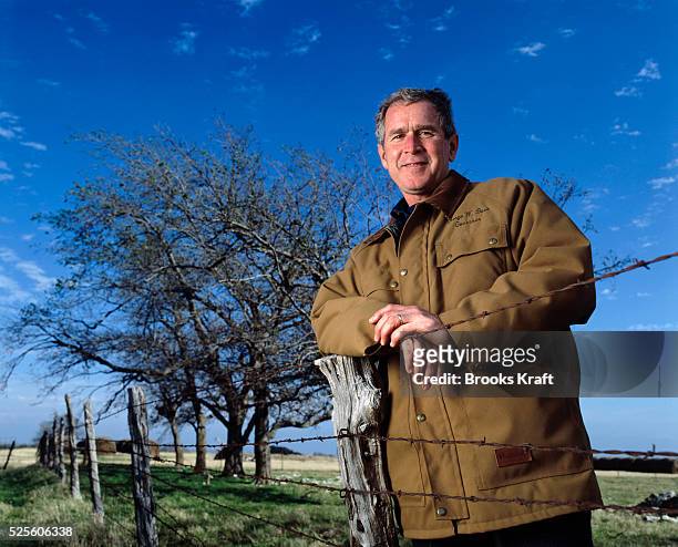 George W. Bush awaits the results of the 2000 Presidential Election recount at his ranch in Texas. The controversial Florida recount was part of the...