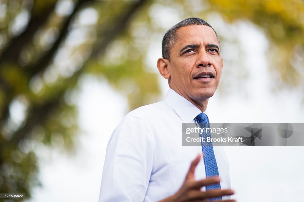 USA - Election 2012 - President Barack Obama Rally in Davenport
