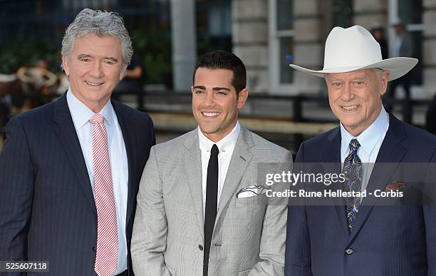 Patrick Duffy, Jesse Metcalf and Larry Hagman attend the launch party of Dallas at Old Billingsgate.