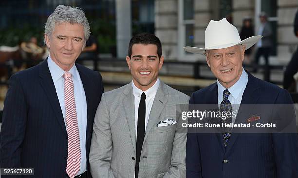 Patrick Duffy, Jesse Metcalf and Larry Hagman attend the launch party of Dallas at Old Billingsgate.