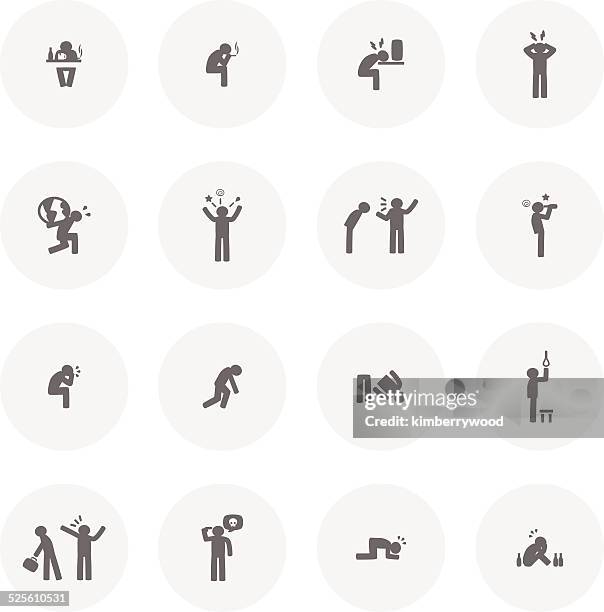 stressed - disrespect stock illustrations