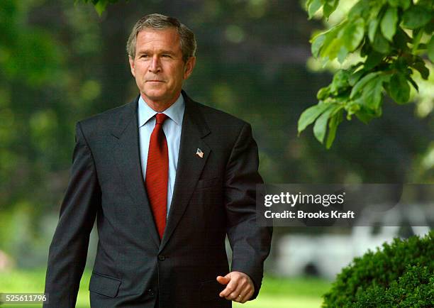 President George W. Bush comments on his knowledge of terrorist activities prior to September 11th during the presentation of The Commander in...