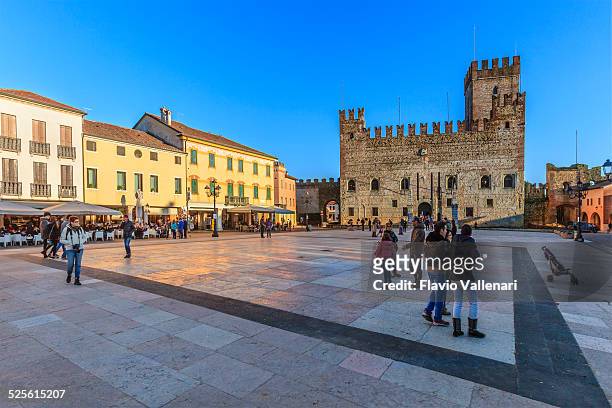 marostica, chess square - italy - vicenza stock pictures, royalty-free photos & images
