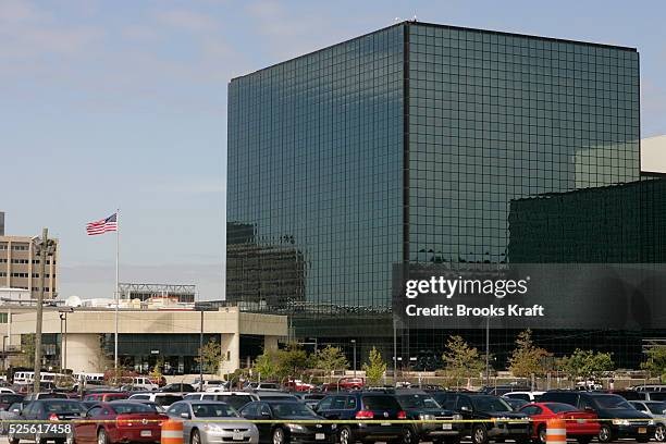 An exterior view of the National Security Agency in Fort Meade, Maryland.