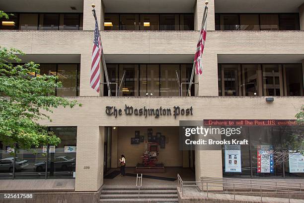 The Washington Post newspaper headquarters for editorial and printing operations in Washington, DC. The Graham family has sold the newspaper to...