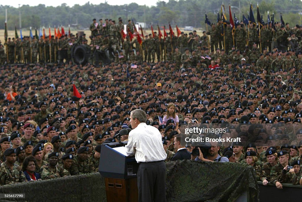 George W. Bush Speaks to Fort Drum Soldiers