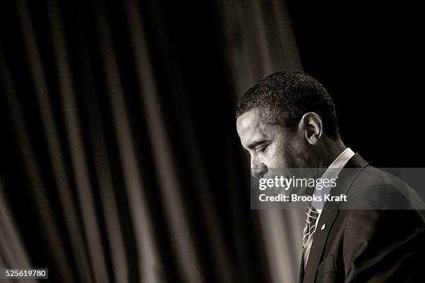 President Barack Obama speaks at the National Prayer Breakfast in Washington.