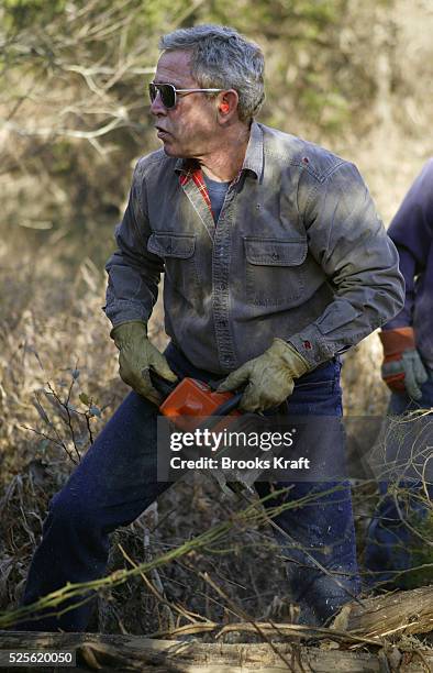 W. Bush Ranch President George W Bush 2003 Photos and Premium High Res Pictures ...