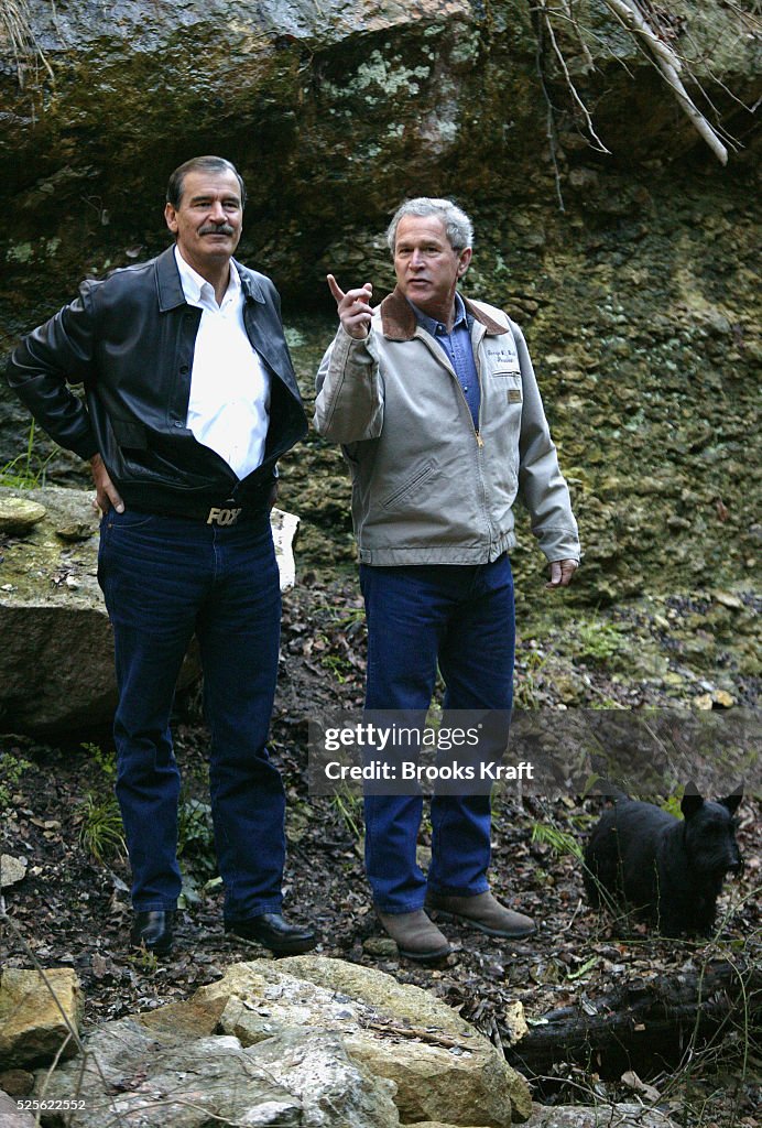 President George W. Bush at Crawford Ranch
