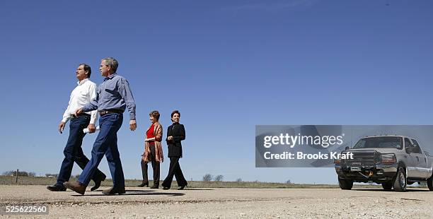 W. Bush Ranch Couple Ranch Photos and Premium High Res Pictures - Getty Images