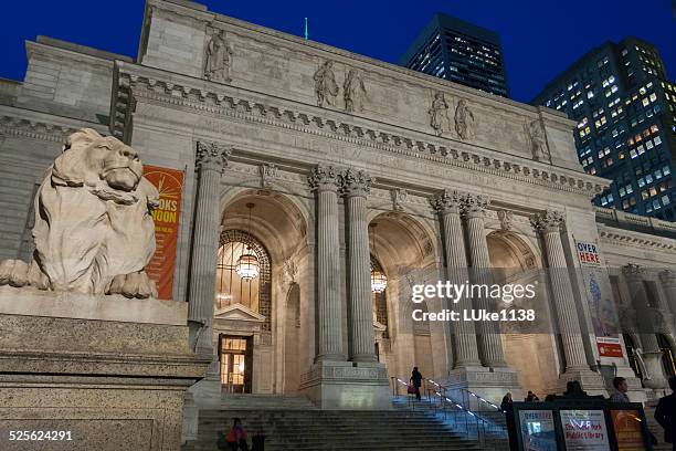 new york public library - new york public library exterior stock pictures, royalty-free photos & images