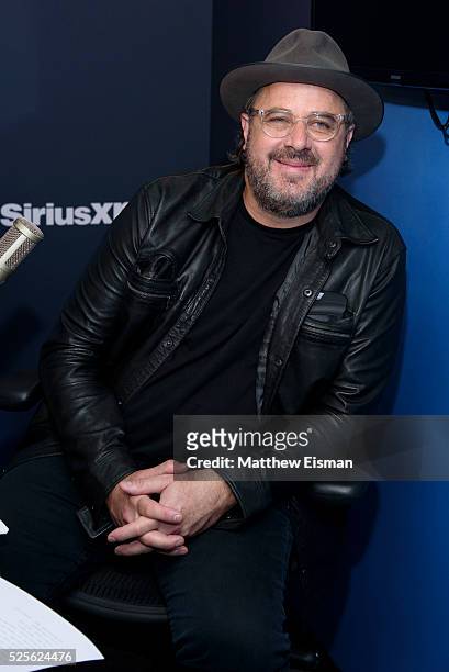 Vince Gill visits at SiriusXM Studio on April 28, 2016 in New York City.
