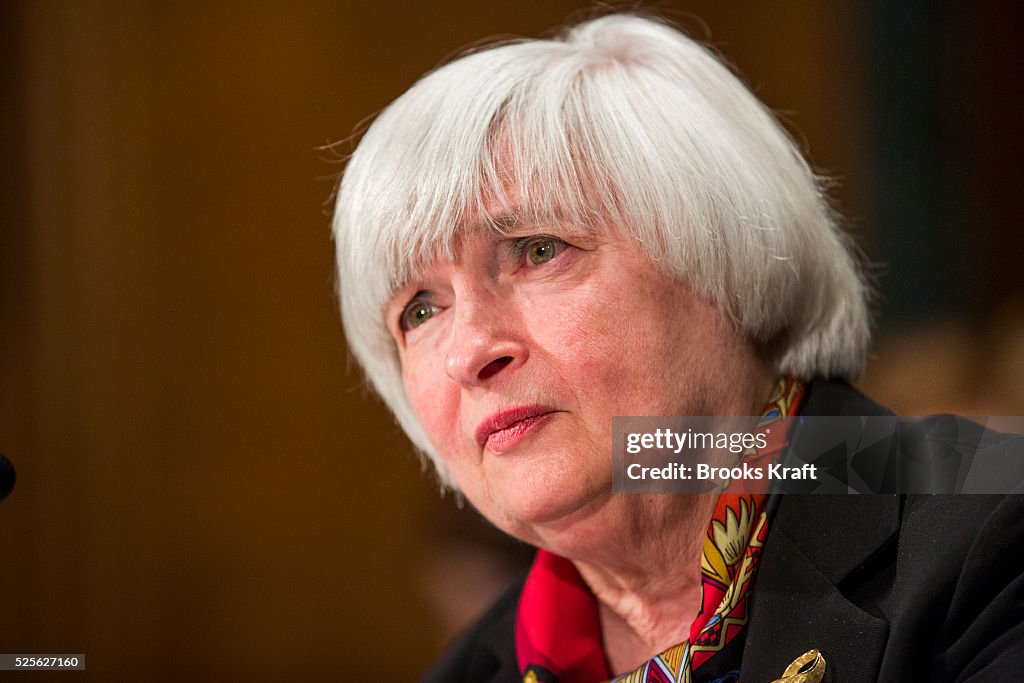 Federal Reserve Chairman Janet Yellen testifies on Capitol Hill