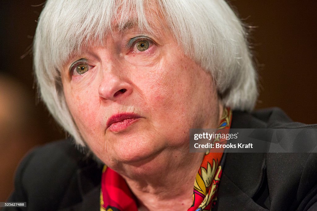 Federal Reserve Chairman Janet Yellen testifies on Capitol Hill