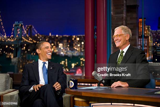 President Obama on the Late Show with David Letterman