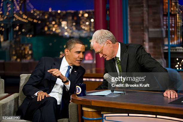 President Obama on the Late Show with David Letterman