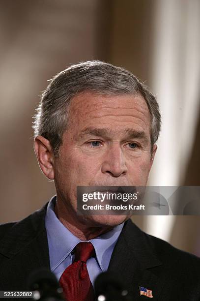 65 George W Bush Welcomes Tony Blair To White House Stock Photos, High