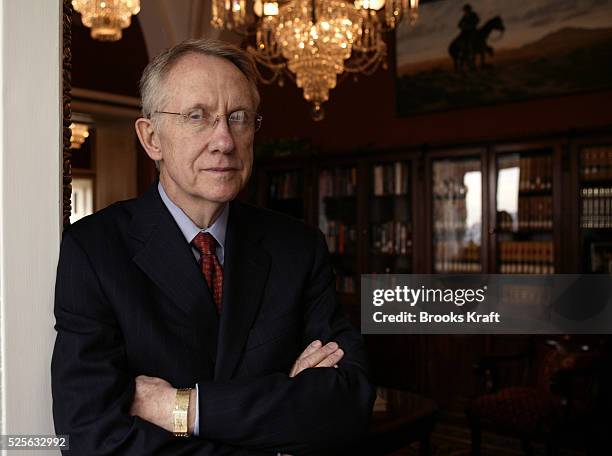 Senator and Democratic Minority Leader Harry Reid, D-Nevada, in his Capitol Hill office on November 10, 2004.