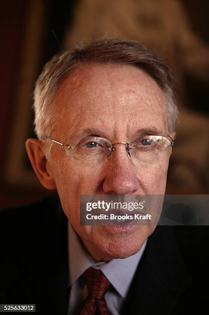 Senator and Democratic Minority Leader Harry Reid, D-Nevada, in his Capitol Hill office on November 10, 2004.