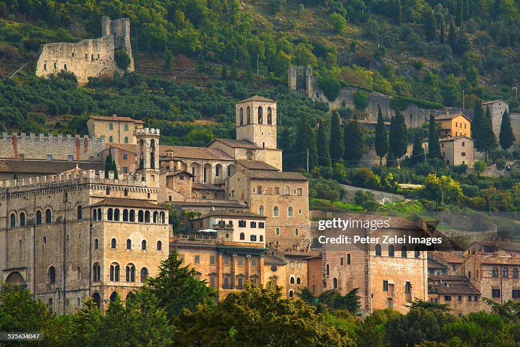 Old town of Gubbio in Italy