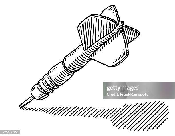 dart drawing - darts stock illustrations