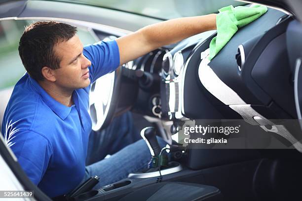 car wash. - cleaning inside of car stock pictures, royalty-free photos & images