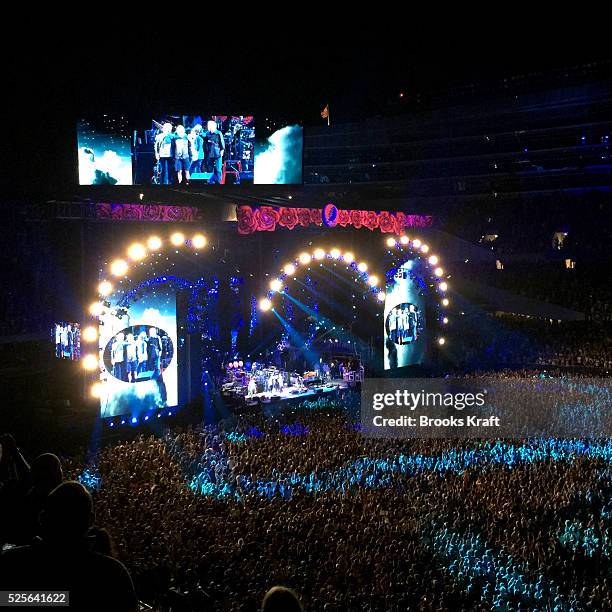 The Grateful Dead play their final concert in front of over 70,000 fans at Soldiers Field. The legendary band ended with a five show tour billed as...