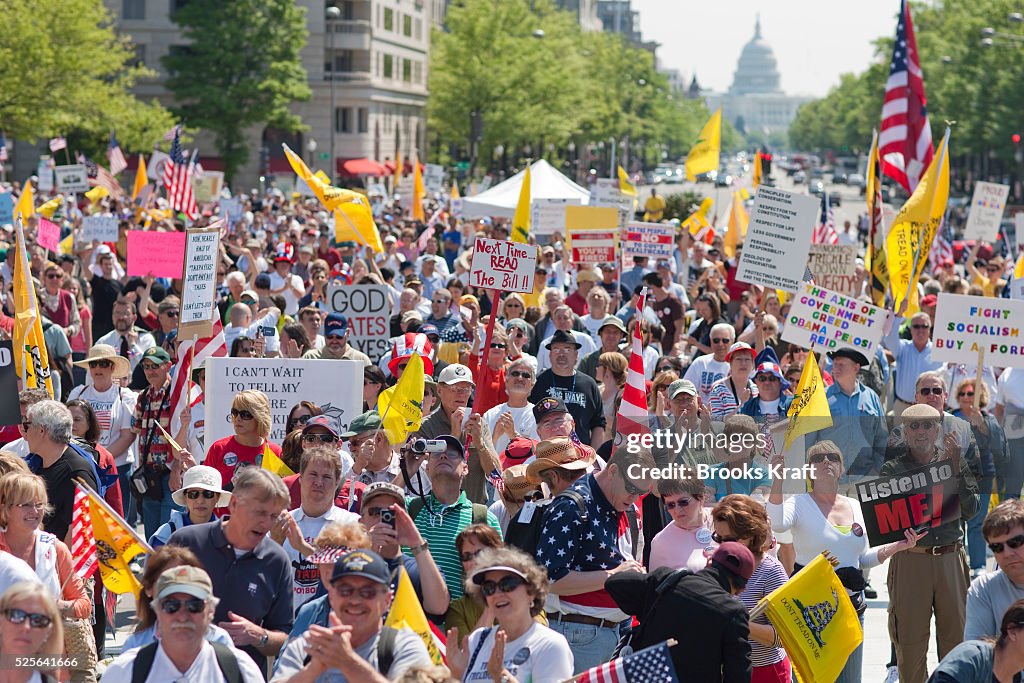 USA - Protests - Tea Party Rally in Washington DC