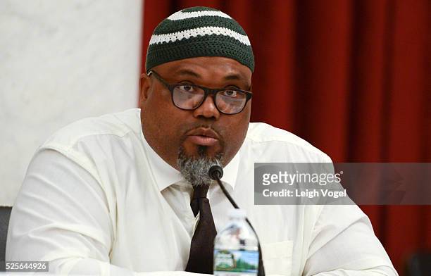 Alton Mills speaks during #JusticReformNow Capitol Hill Advocacy Day at Russell Senate Office Building on April 28, 2016 in Washington, DC.