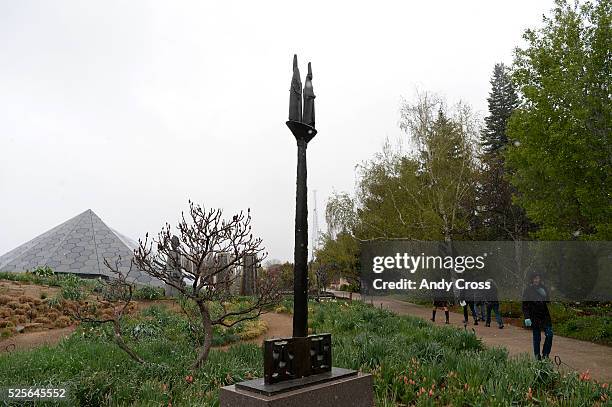 April 28: La Grande Chiave bronze by artist Giacomo Manzu, part of Stories in Sculpture: Selections from the Walker Art Center Collection on display...