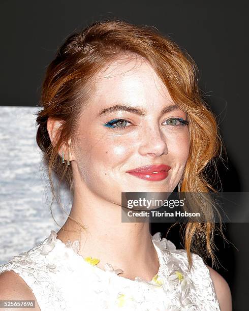 Emma Stone attends the premiere of 'Irrational Man' on July 9, 2015 in Los Angeles, California.