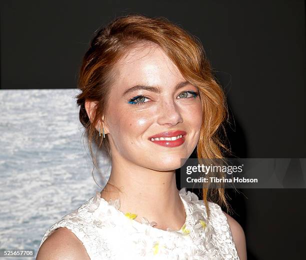 Emma Stone attends the premiere of 'Irrational Man' on July 9, 2015 in Los Angeles, California.