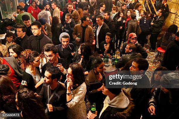 tunisian youth - crowded bar stock pictures, royalty-free photos & images