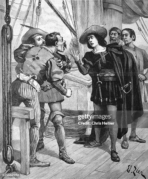 Female Pirate or Corsair Aboard Ship 1902