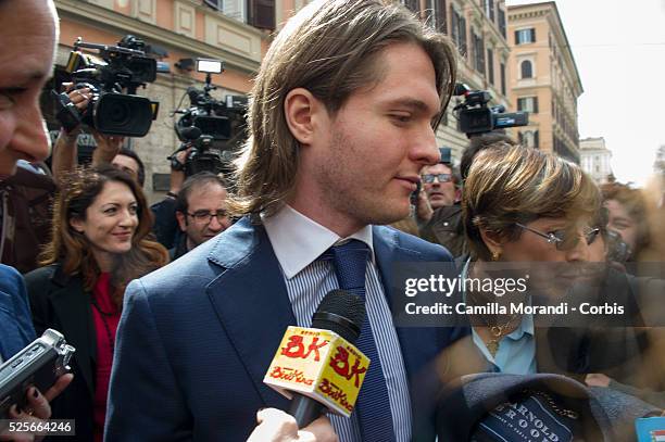 Italy – Rome press conference of Raffaele Sollecito after the innocence sentence of the accuse of the murder of Meredith Kerchner